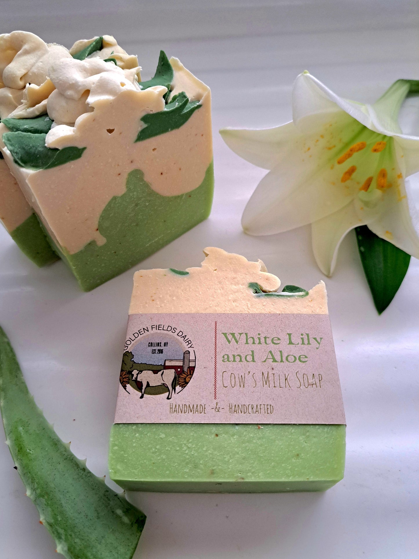 White Lily and Aloe Cow's Milk Soap