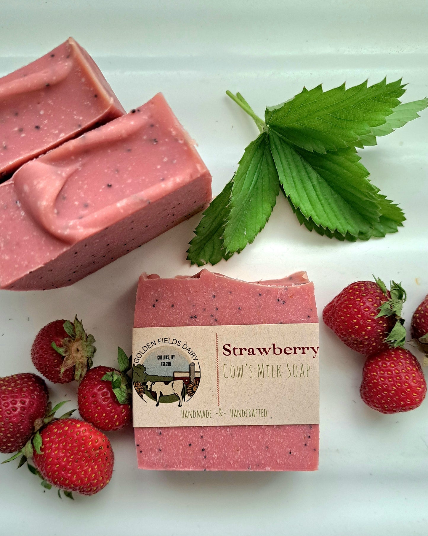 Strawberry Cow's Milk Soap