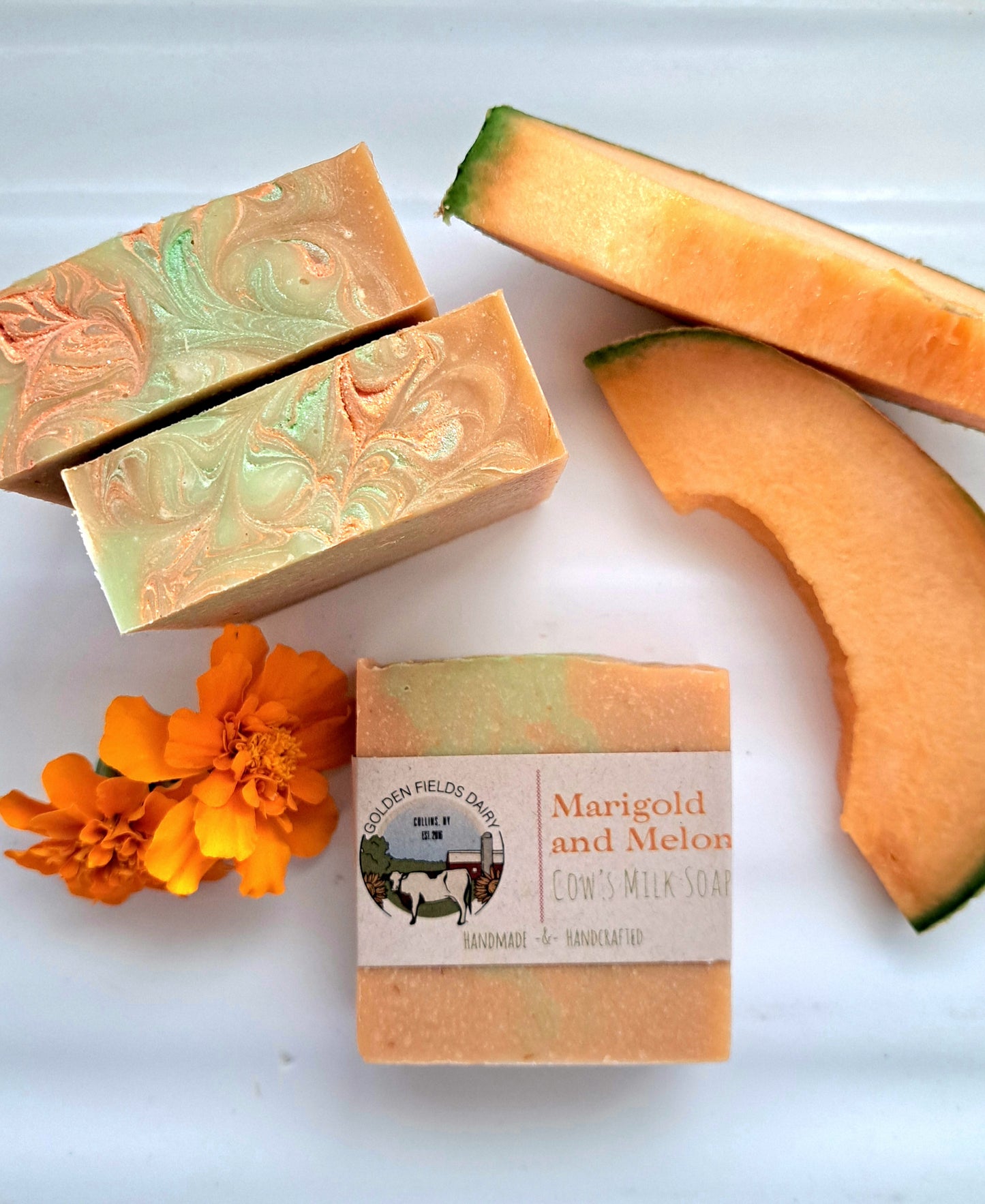 Marigold and Melon Cow's Milk Soap