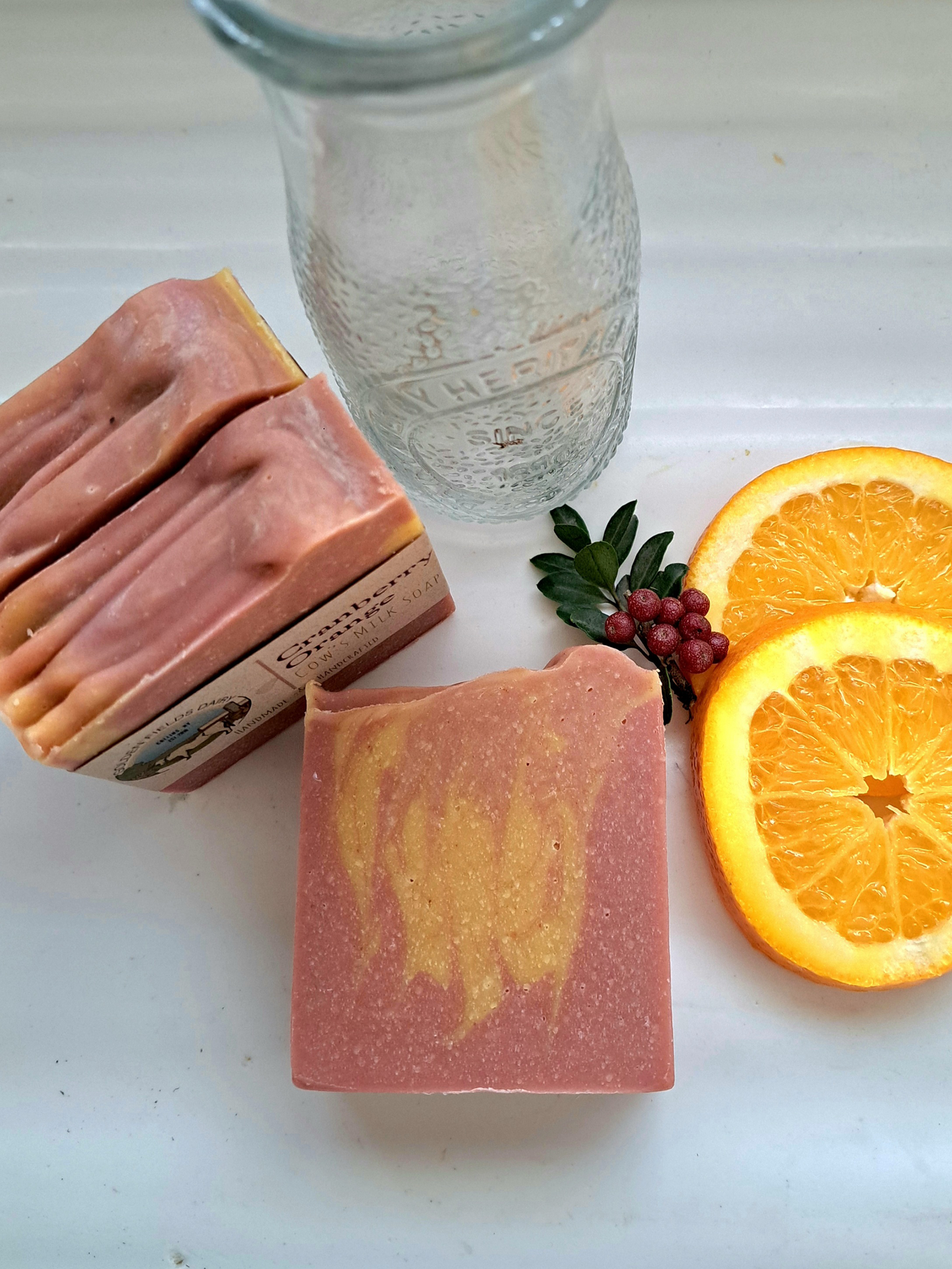 Cranberry Orange Cow's Milk Soap