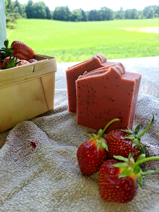 Strawberry Cow's Milk Soap