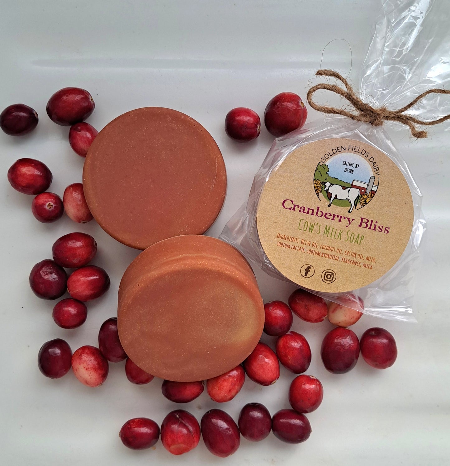 Cranberry Bliss Cow's Milk Soap