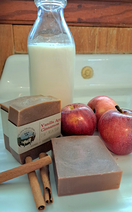 Apple Vanilla Cinnamon Cow's Milk Soap