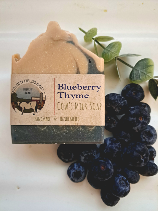 Blueberry Thyme Cow's Milk Soap