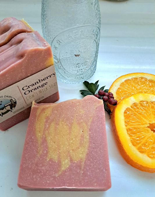 Cranberry Orange Cow's Milk Soap