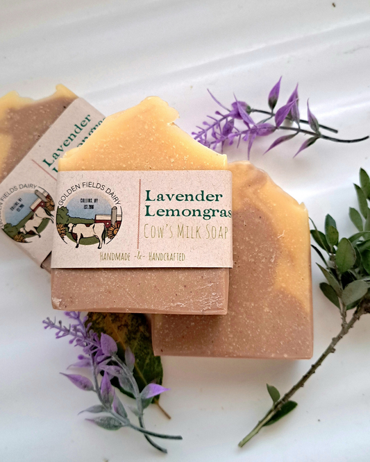 Lavender Lemongrass Cow's Milk Soap