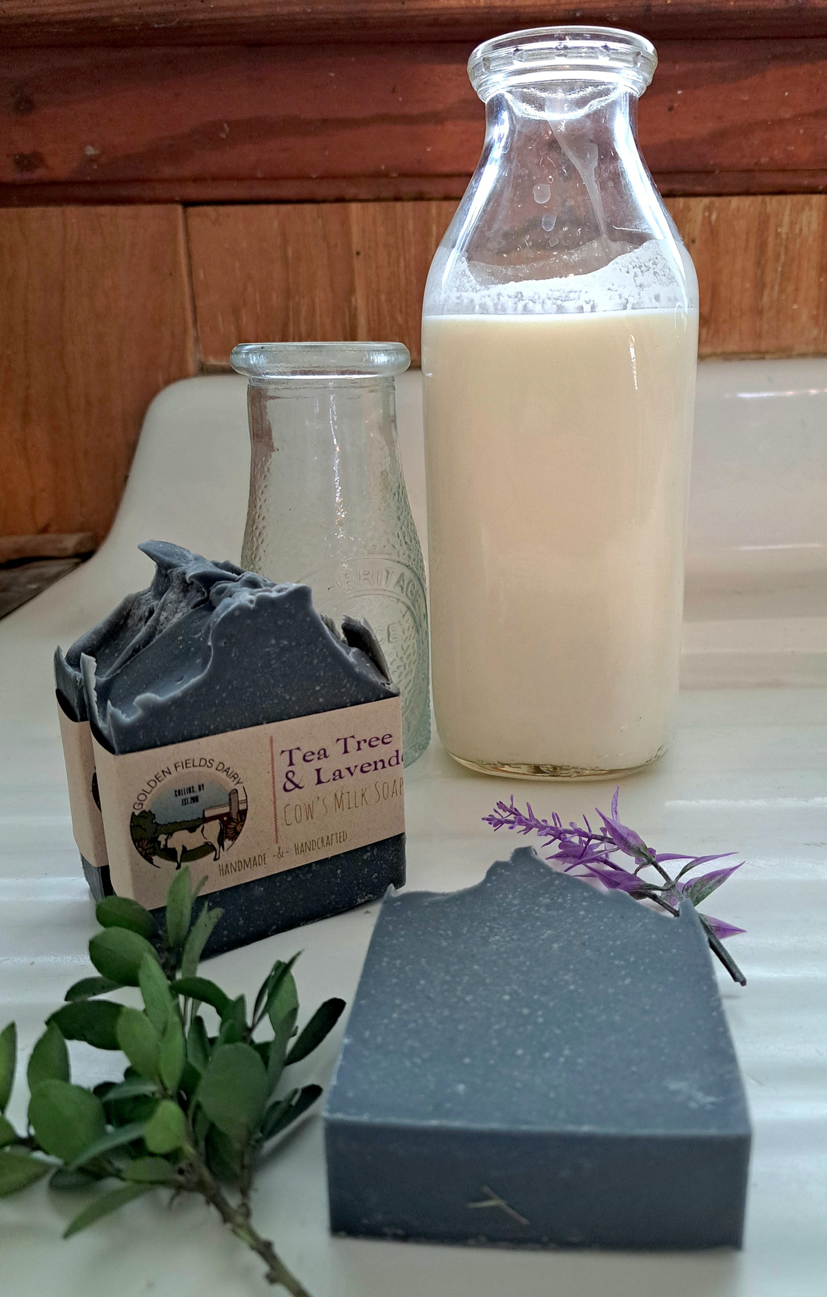 Tea Tree with Lavender Cow's Milk Soap – Golden Fields Dairy